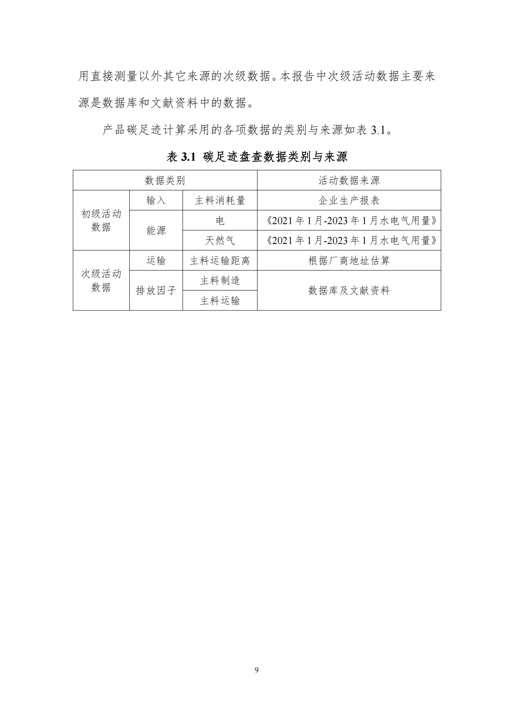 《郑州半岛（中国）乳制品有限公司产品碳足迹报告》公示