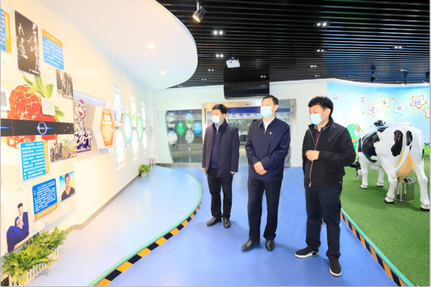 河南省委农办主任、农业农村厅厅长申延平一行调研河南半岛（中国）乳业集团